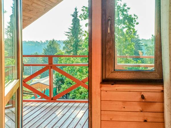 Dom nr 1 widok z balkonu