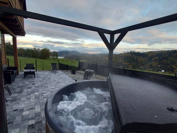 Taras domek czerwony 