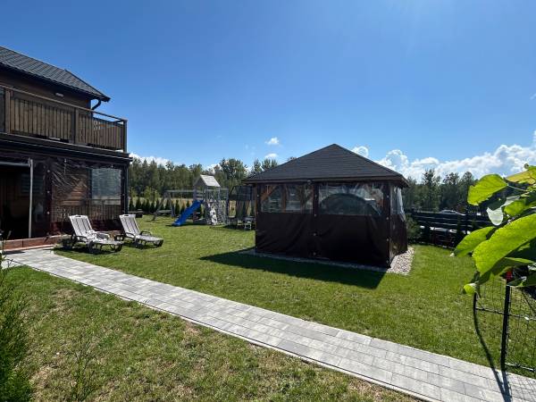 Domki WESTERN HOUSE Giżycko Fuleda Sauna Jacuzzi Kominek