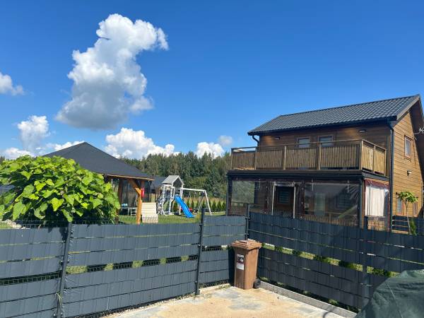 Domki WESTERN HOUSE Giżycko Fuleda Sauna Jacuzzi Kominek