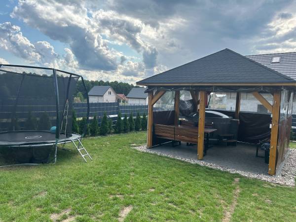 Domki WESTERN HOUSE Giżycko Fuleda Sauna Jacuzzi Kominek