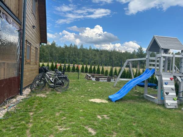 Domki WESTERN HOUSE Giżycko Fuleda Sauna Jacuzzi Kominek