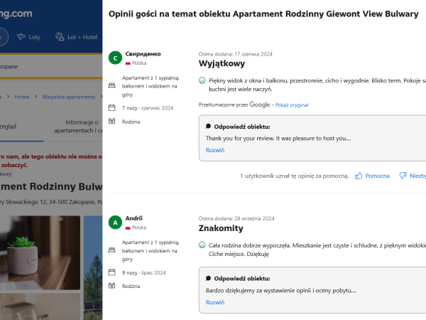 Apartament Rodzinny Bulwary