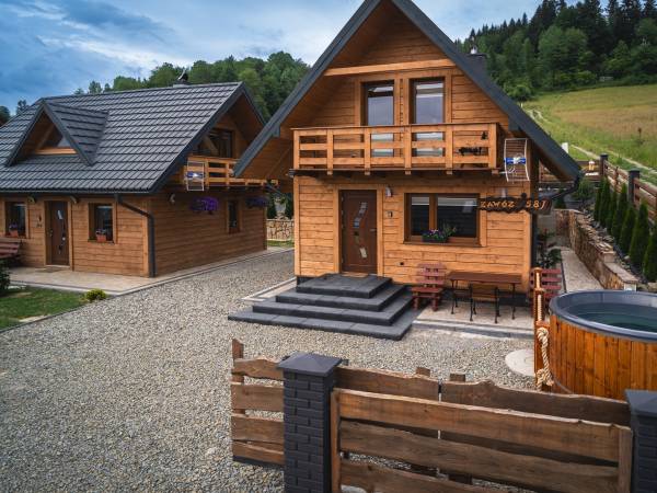 Domek całoroczny z kominkiem