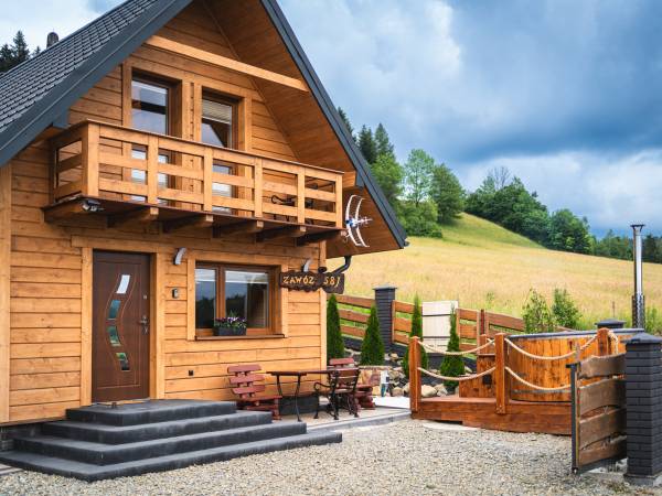 Domek całoroczny z kominkiem