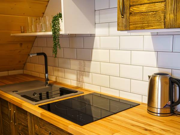 Domek całoroczny z kominkiem