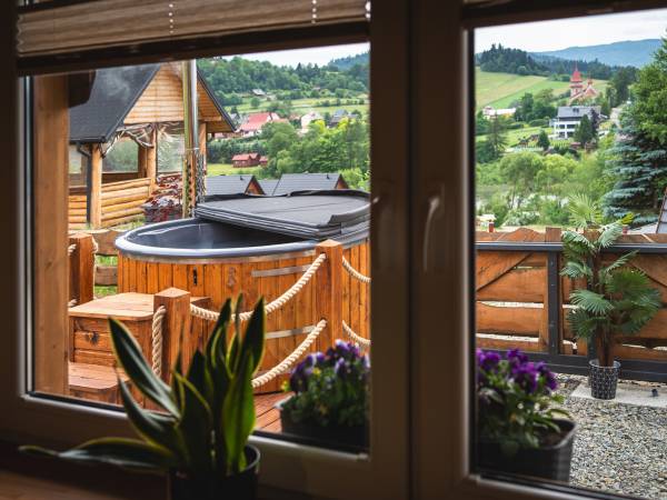 Domek całoroczny z kominkiem