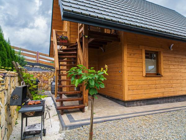 Domek całoroczny z kominkiem