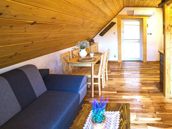 Domek całoroczny z kominkiem