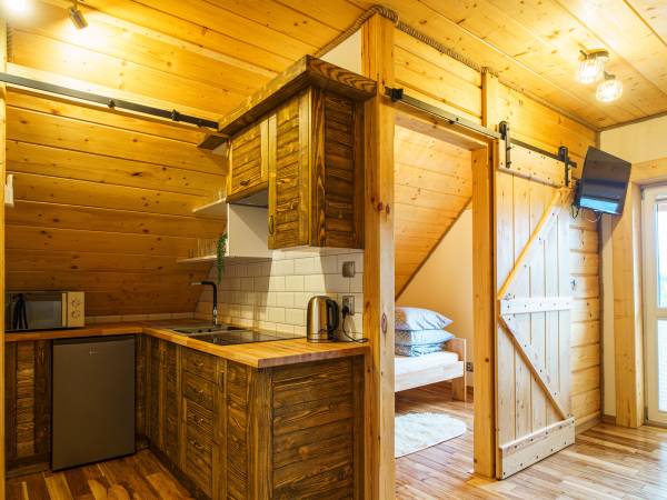 Domek całoroczny z kominkiem