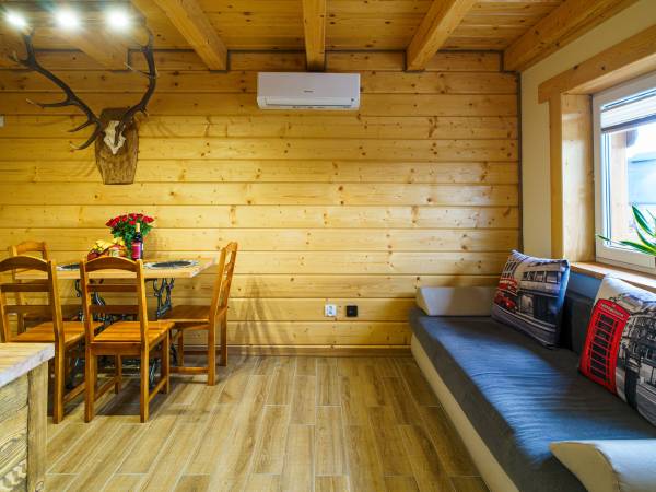 Domek całoroczny z kominkiem