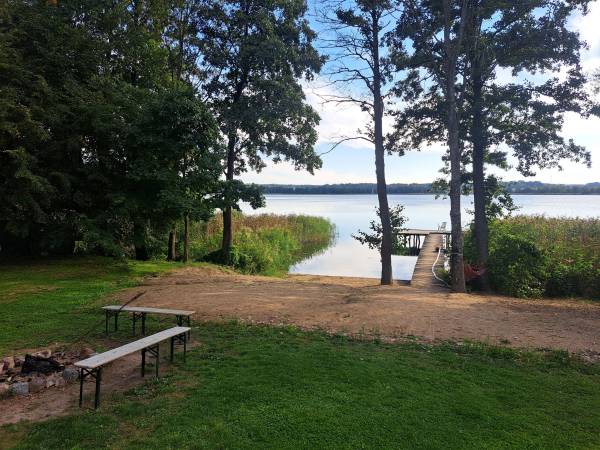 Domki nad jeziorem Silec z własną linią brzegową