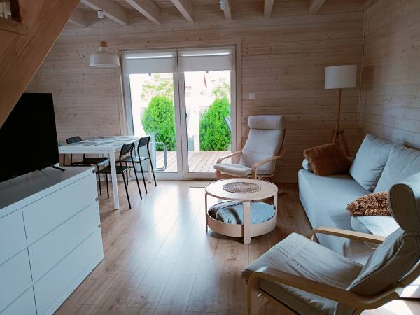 pokój dzienny w domku nr 1