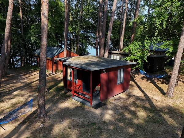 Domki na Kaszubach nad Jeziorem Mausz