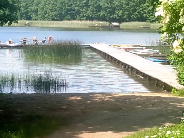 Domek nad jeziorem, mazury, ogrzewany.