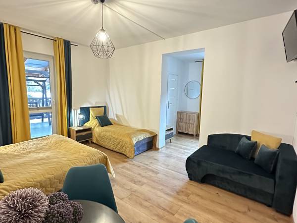 Pokój z łazienką i tarasem