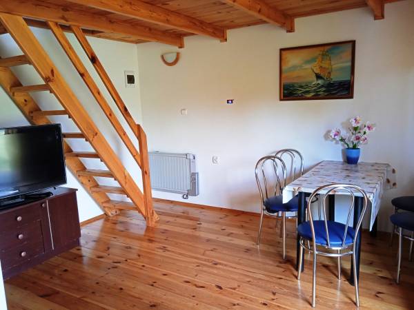 Domek nad jeziorem, mazury, ogrzewany.