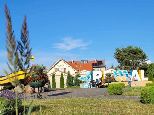 Nasz pensjonat od strony wjazdowej do Rewala