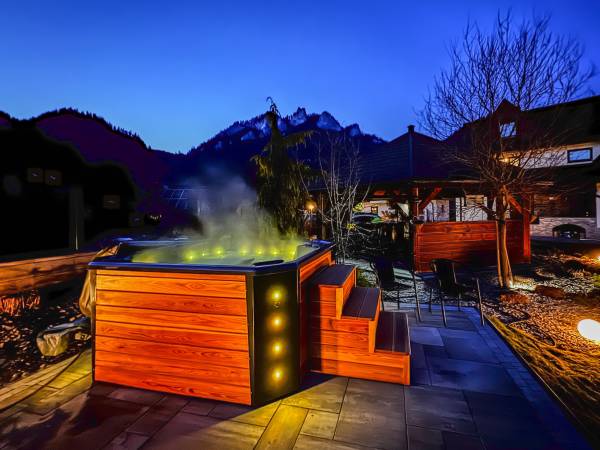 Jakuzzi z widokiem na Trzy Korony 