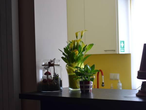 kuchnia i jadalnia na dole (pokoje Tenia, Magdalena, Mikołaj i Franciszek)