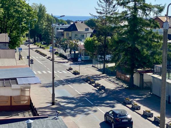 Widok na morze z pokoi 8/9/10