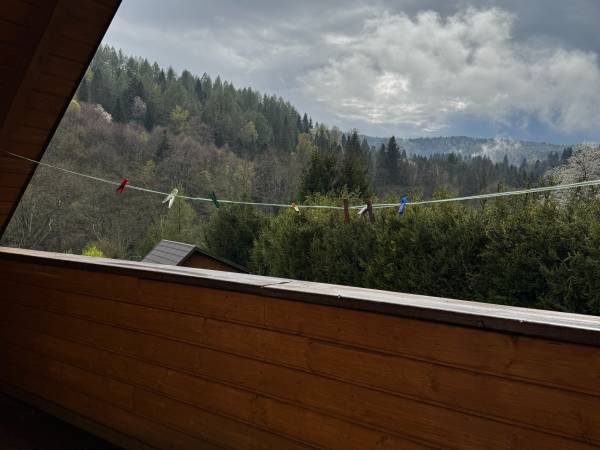 Domek Miś- balkon z sypialni 2 i 3 