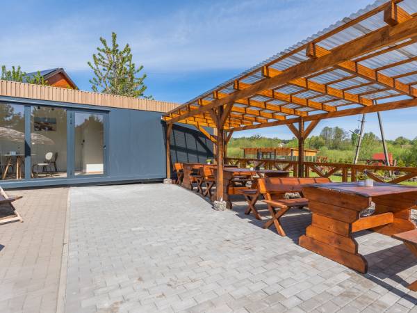 Domki z basenem całorocznym 