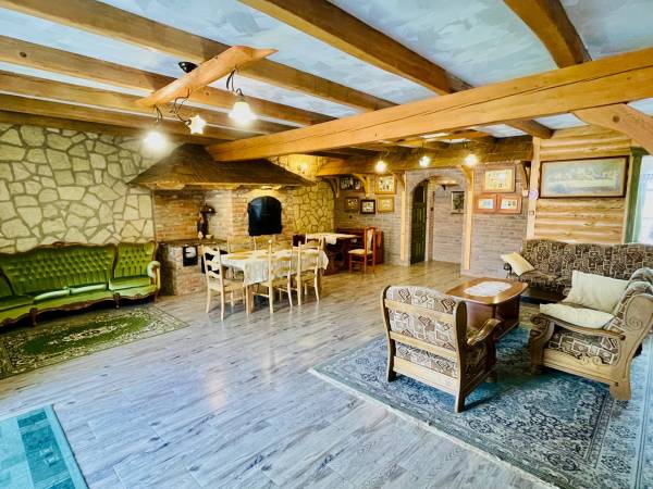 Salon w domu Stodoła