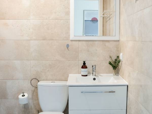 Łazienka w domkach Wierzbówka