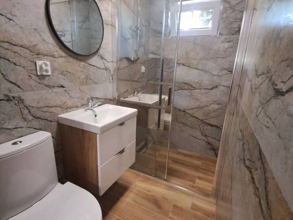 Łazienka w domku nr 1