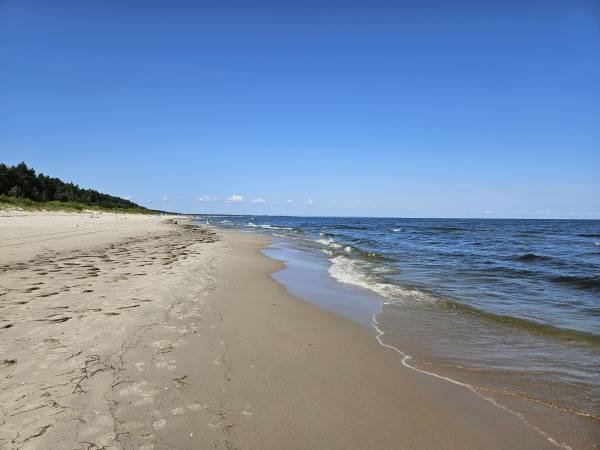 Piękna szeroka plaża
