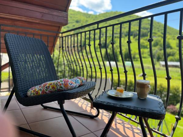 Balkon przy sypialni