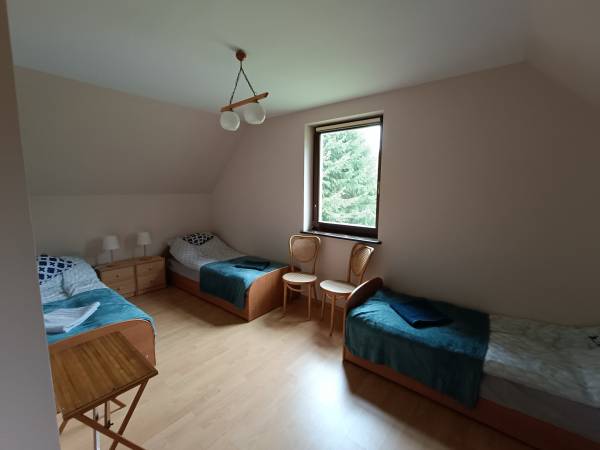 Mazury. Domek pod lasem