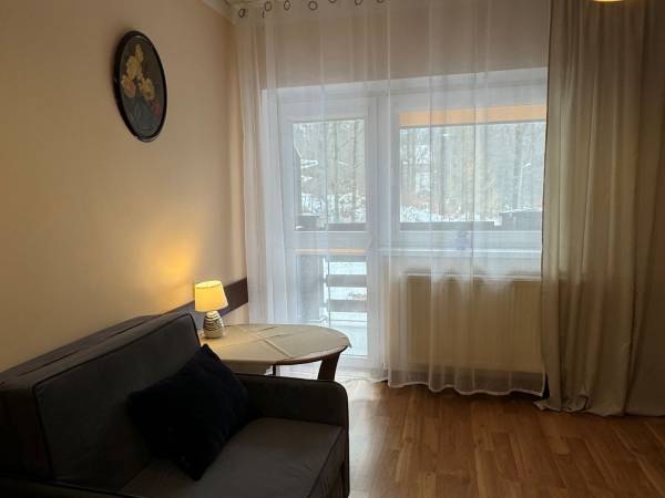 Pokój nr 14 / 3 os. z balkonem, Sofa 2 os. + fotel rozkładany