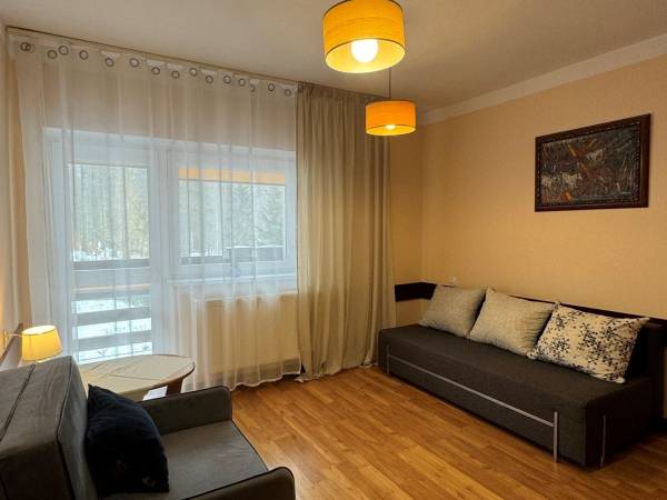 Pokój nr 14 / 3 os. z balkonem, Sofa 2 os. + fotel rozkładany