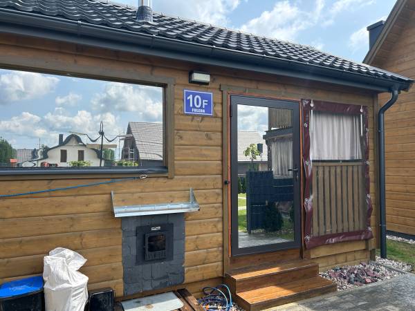 Domki WESTERN HOUSE Giżycko Fuleda Sauna Jacuzzi Kominek
