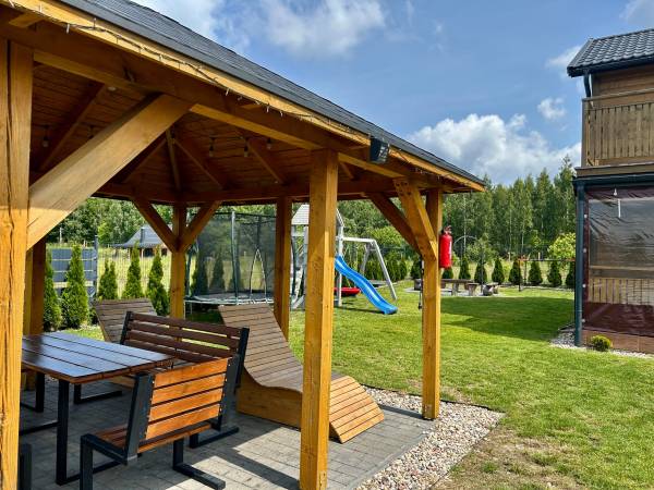 Domki WESTERN HOUSE Giżycko Fuleda Sauna Jacuzzi Kominek