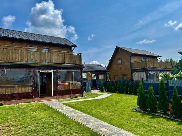 Domki WESTERN HOUSE Giżycko Fuleda Sauna Jacuzzi Kominek
