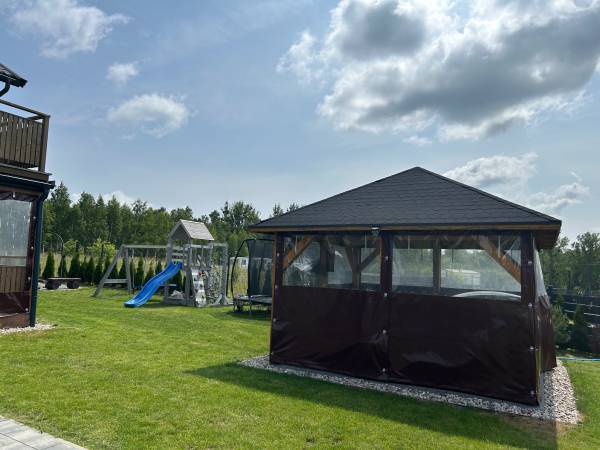 Domki WESTERN HOUSE Giżycko Fuleda Sauna Jacuzzi Kominek