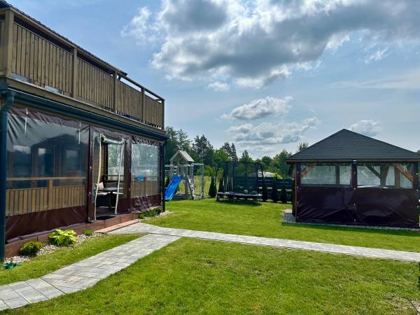 Domki WESTERN HOUSE Giżycko Fuleda Sauna Jacuzzi Kominek