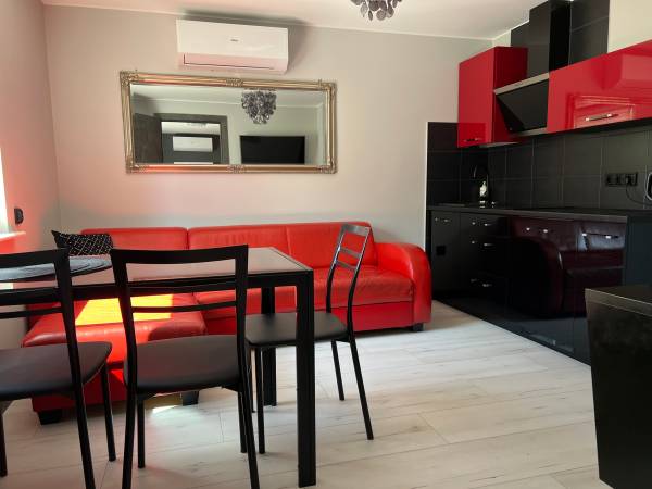 Mieszkanie nr3, pokój dzienny, aneks kuchenny, klimatyzacja