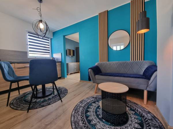 Apartament dla dwojga-salonik z aneksem kuchennym 