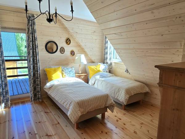 Sypialnia z możliwością polaczenia łóżek 