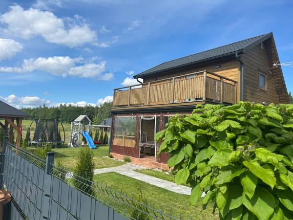 Domki WESTERN HOUSE Giżycko Fuleda Sauna Jacuzzi Kominek