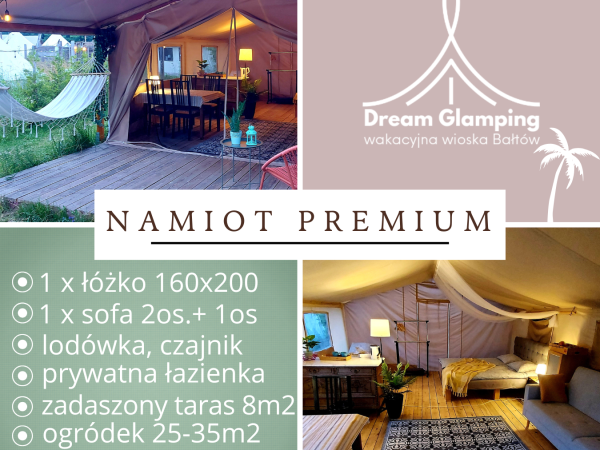 Namioty PREMIUM 2-6os. z łazienką