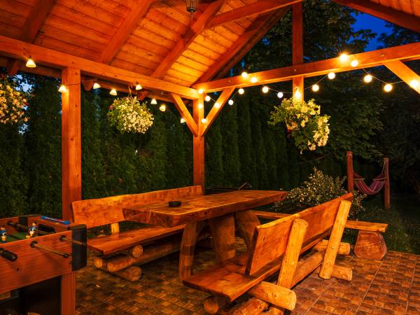 Altana Ogrodowa z grillem, stołem do piłkarzyków