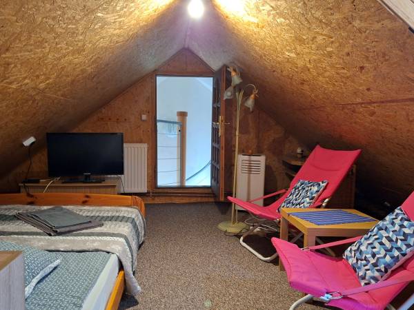 sypialnia 2-osobowa poddasze