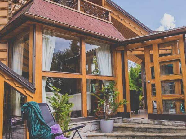 Domek od strony tarasu 