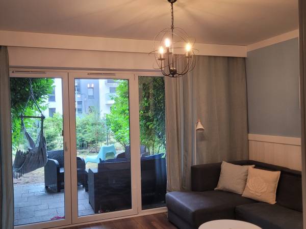 Apartament Blue z ogródkiem 