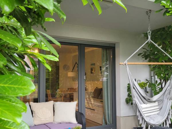 Apartament Blue z ogródkiem 